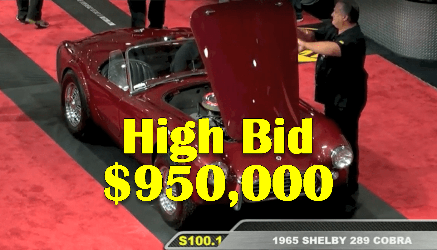 1965 Shelby Cobra 289 (CSX2588) Auction Cobra Authority